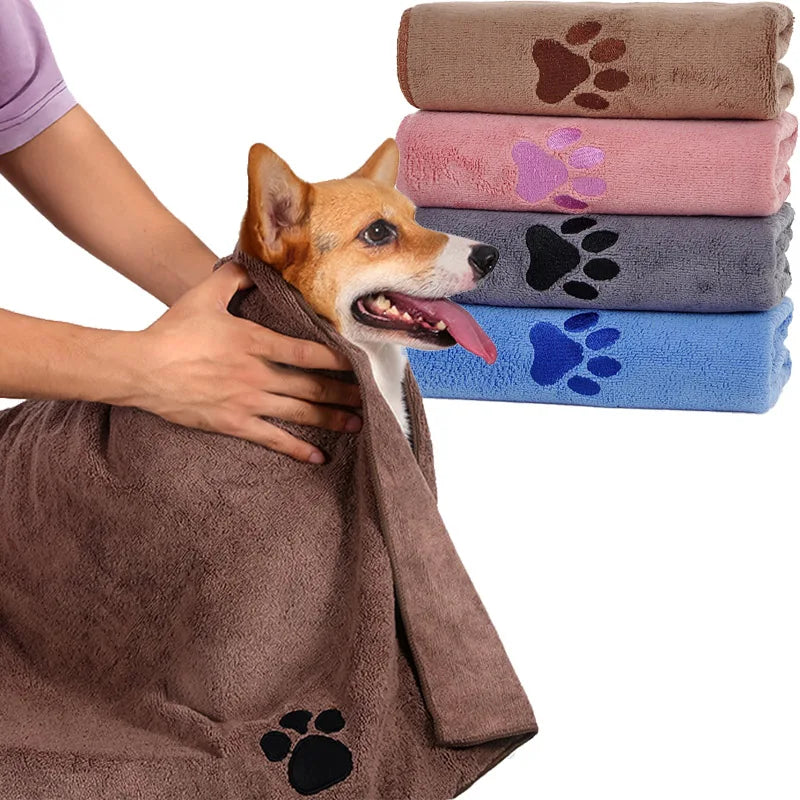 ZooFlex Quick-Dry Dog Towel – Super Absorbent Pet Bath & Paw Cleaning Cloth