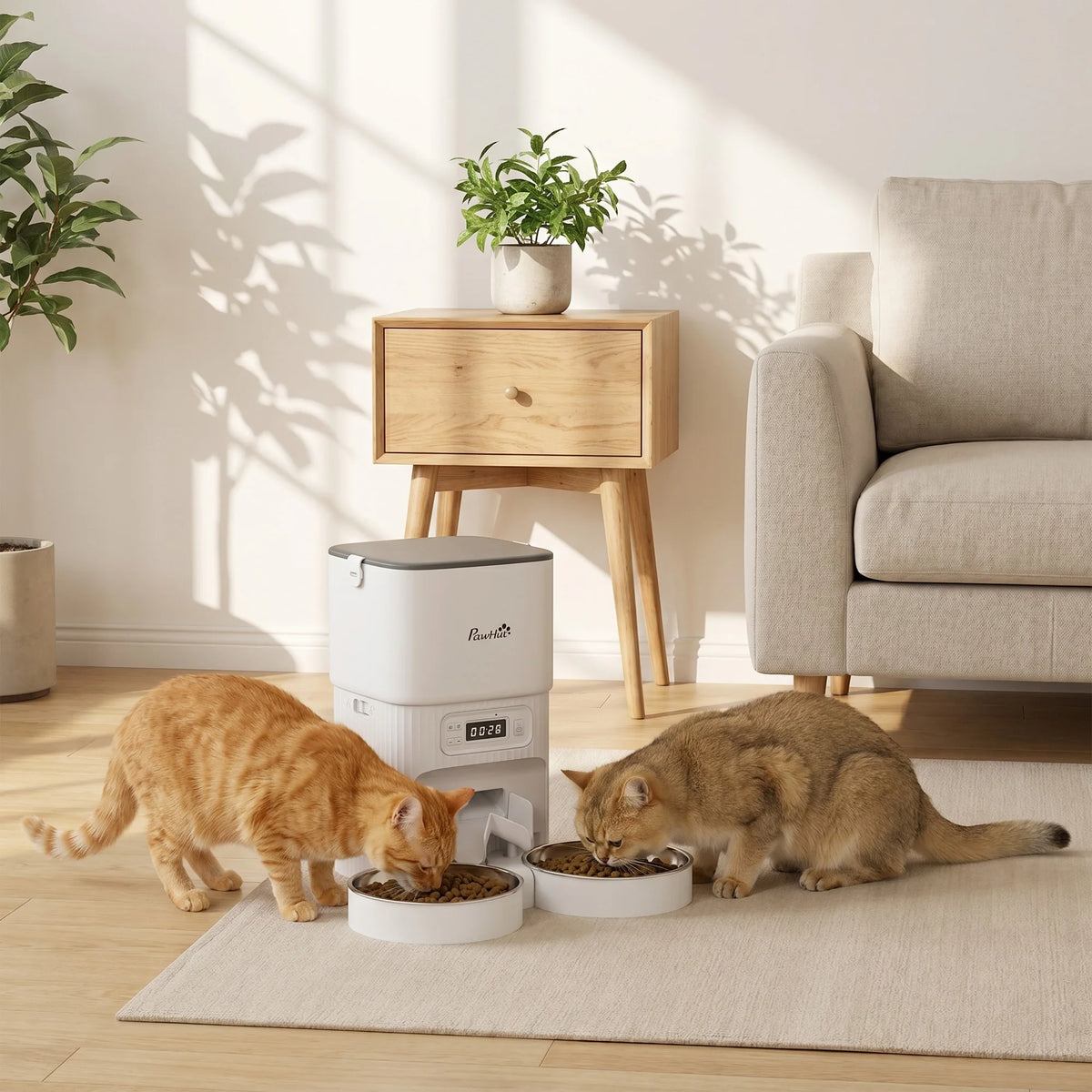 ZooFlex 4L Automatic Cat & Dog Feeder – Timed Food Dispenser with Portion Control
