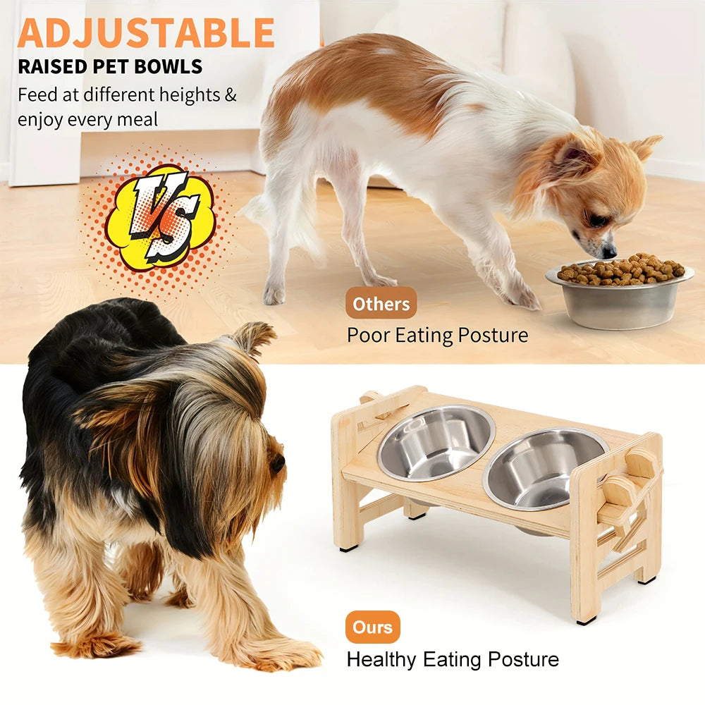 Zooflex TiltDine – 15° Elevated Double Pet Bowl