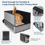 ZooFlex Portable Cat Litter Box – Foldable Travel Litter Tray
