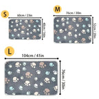 ZooFlex Soft Fluffy Pet Blanket – Warm Paw Print Fleece for Dogs & Cats