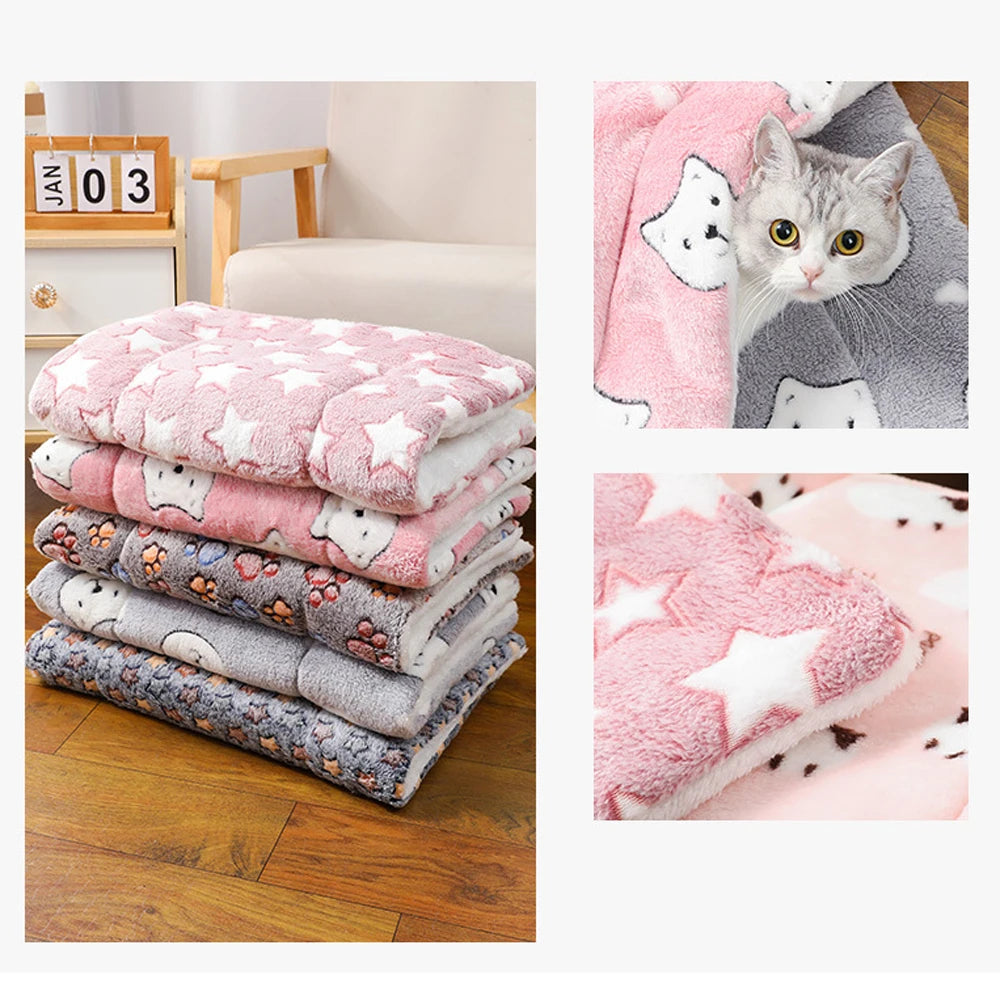 ZooFlex Warm Plush Pet Bed – Soft Winter Cushion for Cats & Dogs