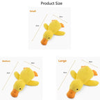 ZooFlex Yellow Duck Plush Dog Toy – Soft Cuddle & Interactive Play