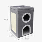 ZooFlex 2-Tier Cat Scratcher Bed – Sisal Climbing Frame