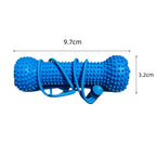 ZooFlex Rubber Dog Bone Chew Toy – Durable Rope Puppy Training Toy