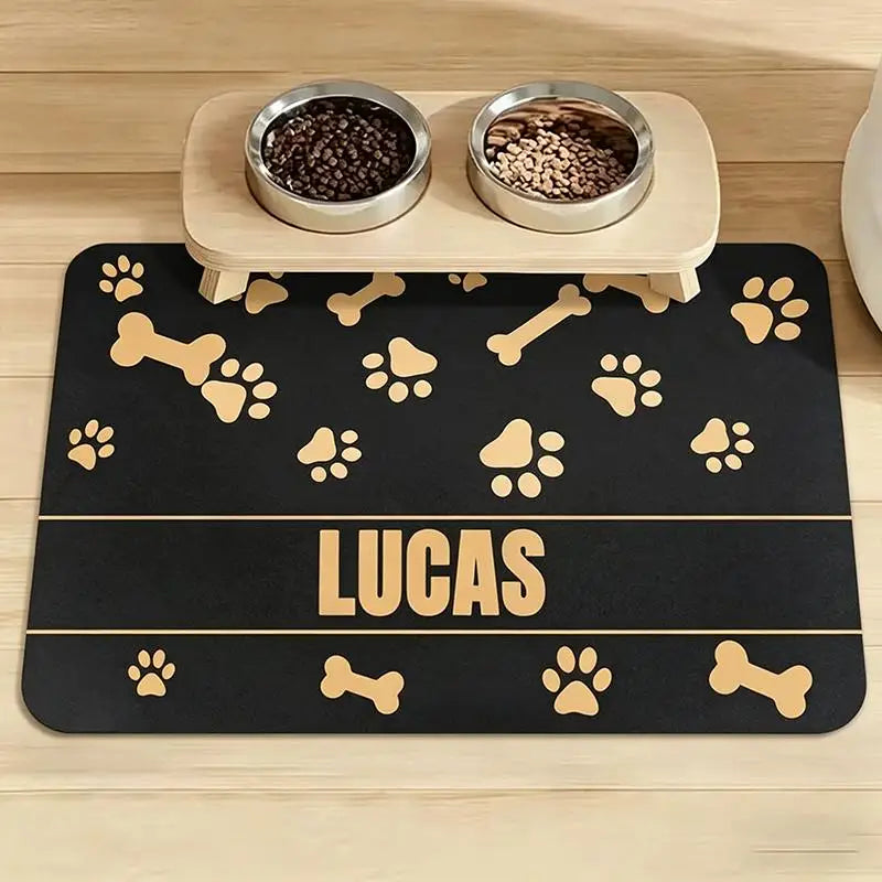 ZooFlex Diatomaceous Pet Feeding Mat – Quick-Dry Waterproof Dog & Cat Bowl Placemat