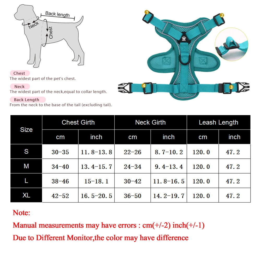 ZooFlex Adjustable Cat Harness & Leash – Reflective Pet Vest