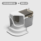 ZooFlex Large Cat Litter Box – Enclosed Anti-Splash Cat Toilet