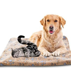 ZooFlex Soft Fluffy Pet Blanket – Warm Paw Print Fleece for Dogs & Cats