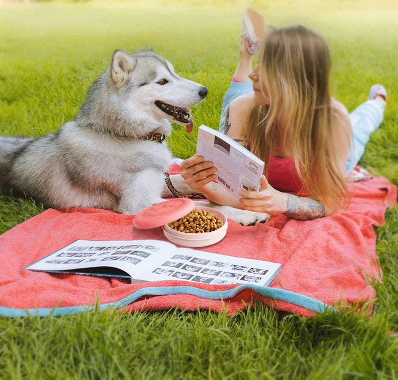 ZooFlex 2-in-1 Portable Pet Bowl – Travel Food & Water Dish