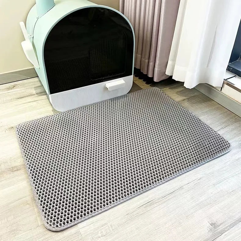 ZooFlex Double-Layer Cat Litter Mat – Waterproof & Non-Slip
