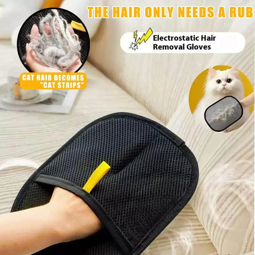 ZooFlex Pet Hair Removal Glove – Double-Sided Dog & Cat Grooming Brush