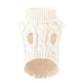 ZooFlex Warm Cable Knit Dog Sweater – Soft Autumn Winter Puppy Jumper