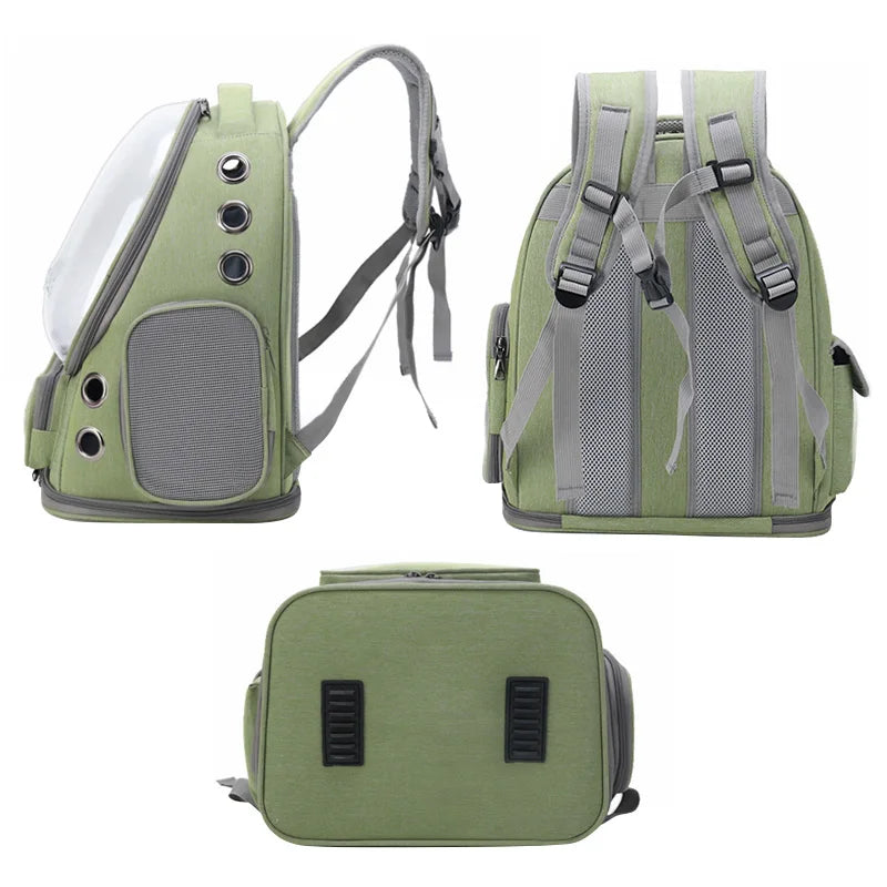 ZooFlex Transparent Cat Backpack – Breathable Pet Travel Carrier