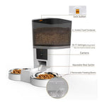 ZooFlex 4L Automatic Cat & Dog Feeder with HD Camera – Smart Remote Feeding Dispenser