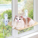 ZooFlex Cat Window Hammock – Suction Cup Perch with Washable Mat