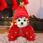 ZooFlex Christmas Tree Pet Costume – Dog & Cat Holiday Cape Outfit