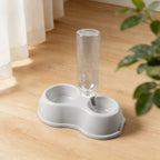 ZooFlex Double Pet Feeding Bowl – Automatic Water Dispenser for Dogs & Cats