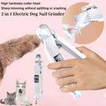 ZooFlex Electric Pet Nail Grinder with LED Light for Dogs & Cats