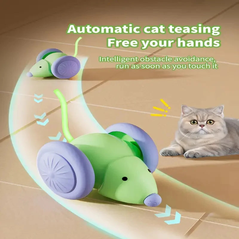ZooFlex Smart Interactive Cat Toy Ball – Automatic Rolling USB Rechargeable Pet Toy