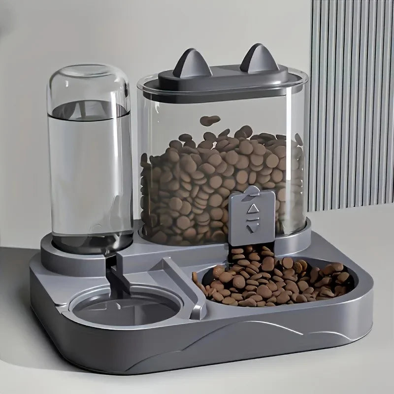 ZooFlex 2-in-1 Automatic Cat Feeder & Water Dispenser – No Battery