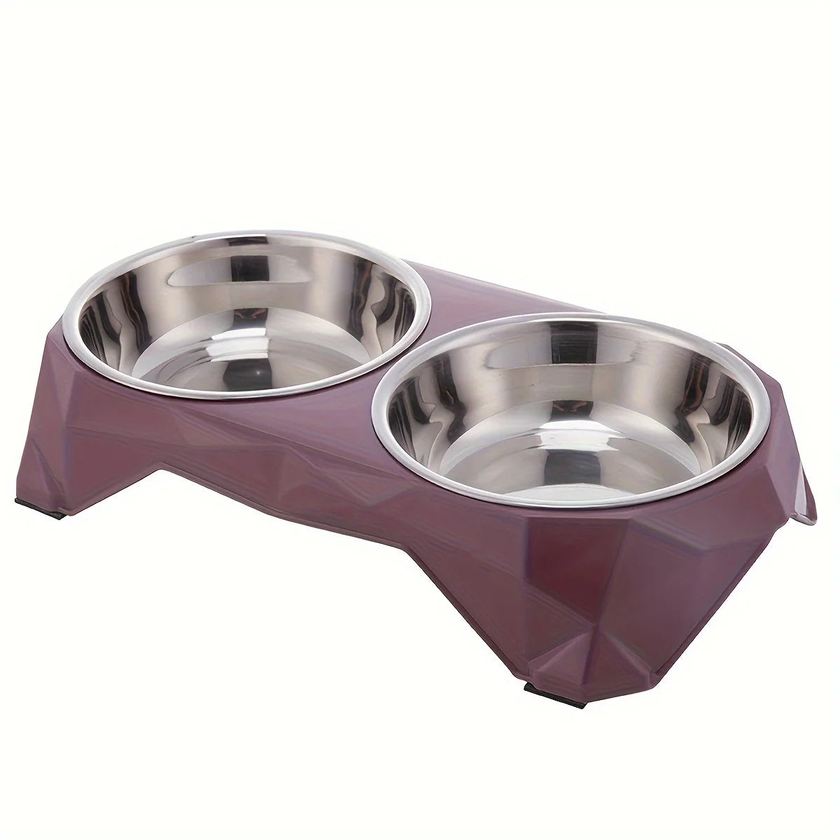 Zooflex DiamondDine – Non-Slip Double Pet Bowl