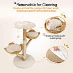 ZooFlex 110cm Wooden Cat Tree – Climbing Tower & Scratching Post