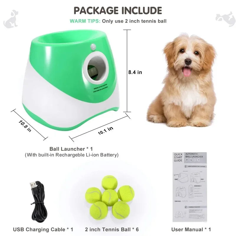 ZooFlex Automatic Dog Ball Launcher – Smart Fetch & Training Machine