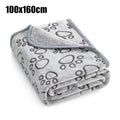 ZooFlex Soft Fluffy Pet Blanket – Warm Cartoon Print Dog & Cat Bed Mat