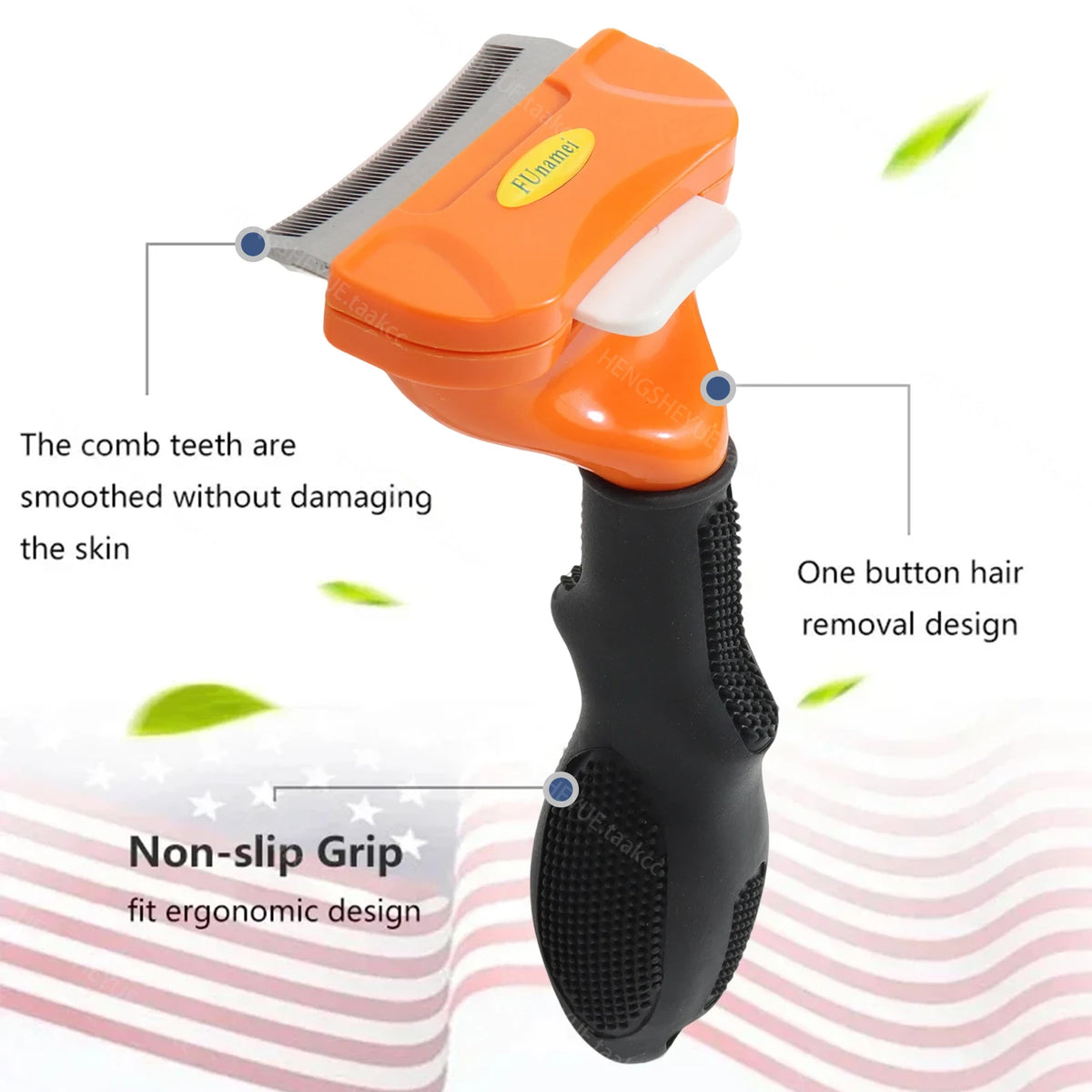ZooFlex Cat Hair Removal Brush – Gentle Grooming & Massage Comb for Dogs & Cats