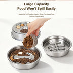 Zooflex SlowDine – Stainless Steel Slow Feeder Bowl