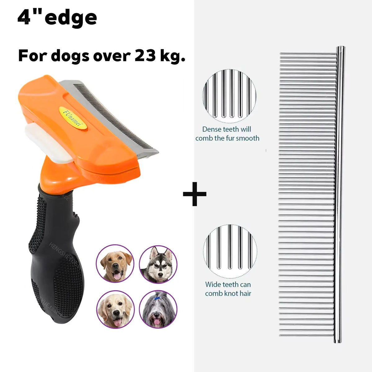 ZooFlex Cat Hair Removal Brush – Gentle Grooming & Massage Comb for Dogs & Cats