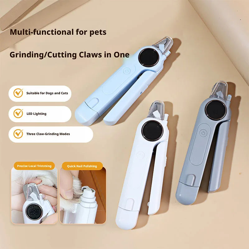 ZooFlex 2-in-1 LED Pet Nail Clipper & Grinder for Dogs & Cats