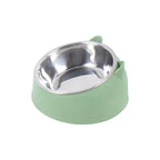 ZooFlex 15° Raised Cat & Dog Bowl – Non-Slip Stainless Steel Food & Water Feeder