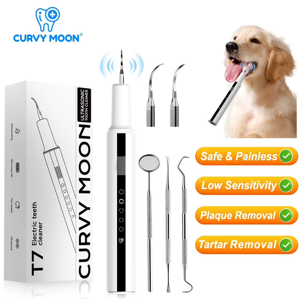 ZooFlex Ultrasonic Pet Dental Scaler for Dogs & Cats – Plaque & Tartar Cleaning Tool