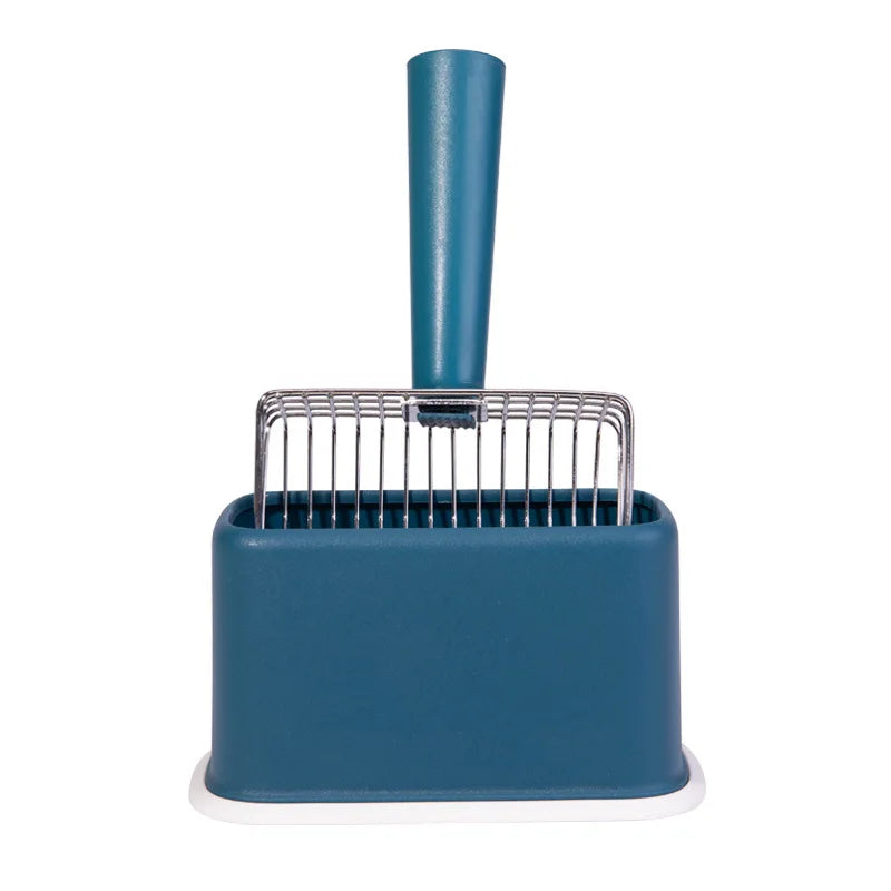 ZooFlex Cat Litter Scoop with Stand – Long Handle Sifter