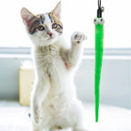 ZooFlex Interactive Cat Feather Wand Toy – Fuzzy Teaser with Refills (1–8 PCs)