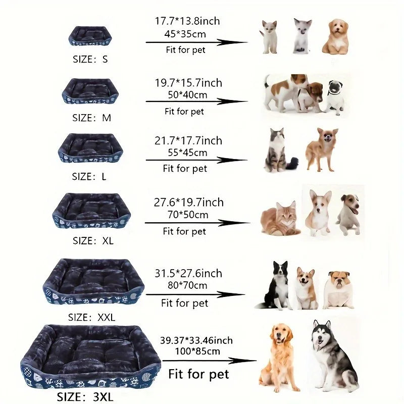 ZooFlex Soft Dog Sofa Bed – Warm Pet Cushion & Sleeping Mat for Dogs & Cats