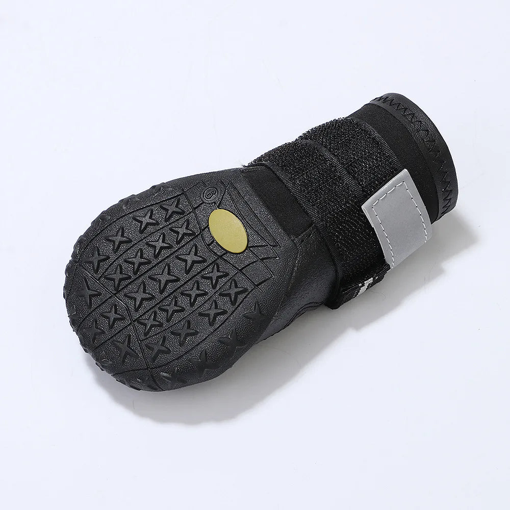 ZooFlex Waterproof Dog Shoes – Reflective Anti-Slip Winter Boots for Medium & Large Dogs