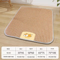 ZooFlex Summer Pet Cooling Mat – Breathable Non-Slip Rattan Bed for Dogs & Cats