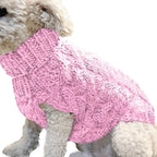 ZooFlex Warm Cable Knit Dog Sweater – Soft Autumn Winter Puppy Jumper