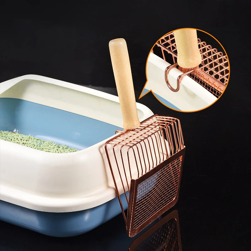 ZooFlex 2-in-1 Cat Litter Scoop – Stainless Steel Sifter