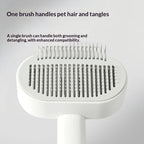 ZooFlex 2-in-1 Pet Grooming Brush – Self-Cleaning Deshedding & Detangling Tool for Dogs & Cats