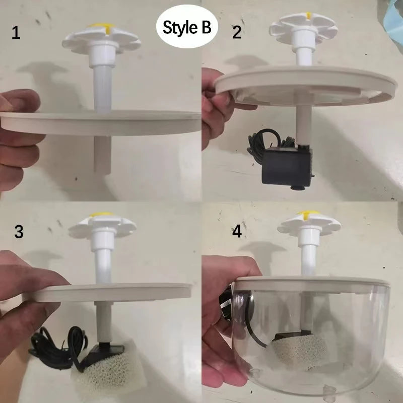 ZooFlex Automatic Cat Water Fountain – Quiet USB Electric Pet Drinking Dispenser with Filter