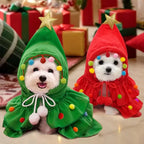 ZooFlex Christmas Tree Pet Costume – Dog & Cat Holiday Cape Outfit