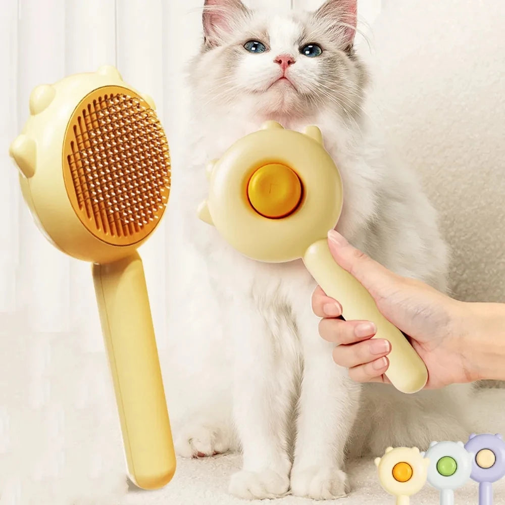 Zooflex FurGlow – Self-Cleaning Pet Grooming Brush