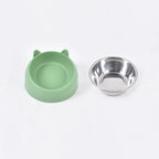 ZooFlex 15° Raised Cat & Dog Bowl – Non-Slip Stainless Steel Food & Water Feeder