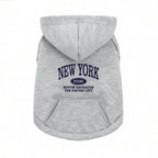 ZooFlex Warm Dog Hoodie – Letter Print Sweatshirt with Pocket for Dogs & Cats