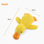 ZooFlex Yellow Duck Plush Dog Toy – Soft Cuddle & Interactive Play