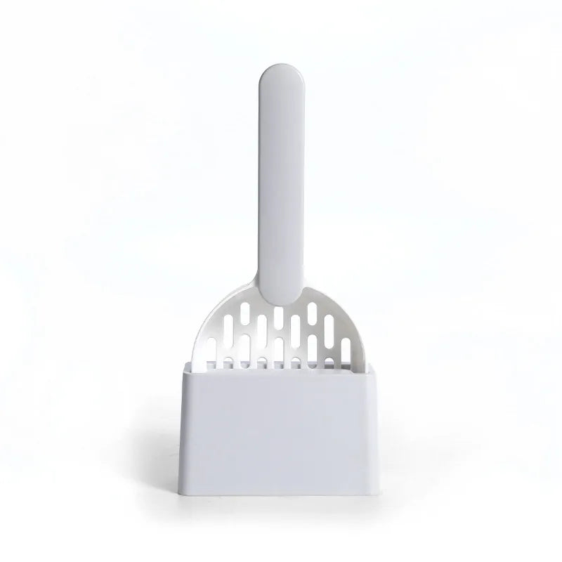 ZooFlex Fine Hole Cat Litter Scoop with Holder – Easy Clean